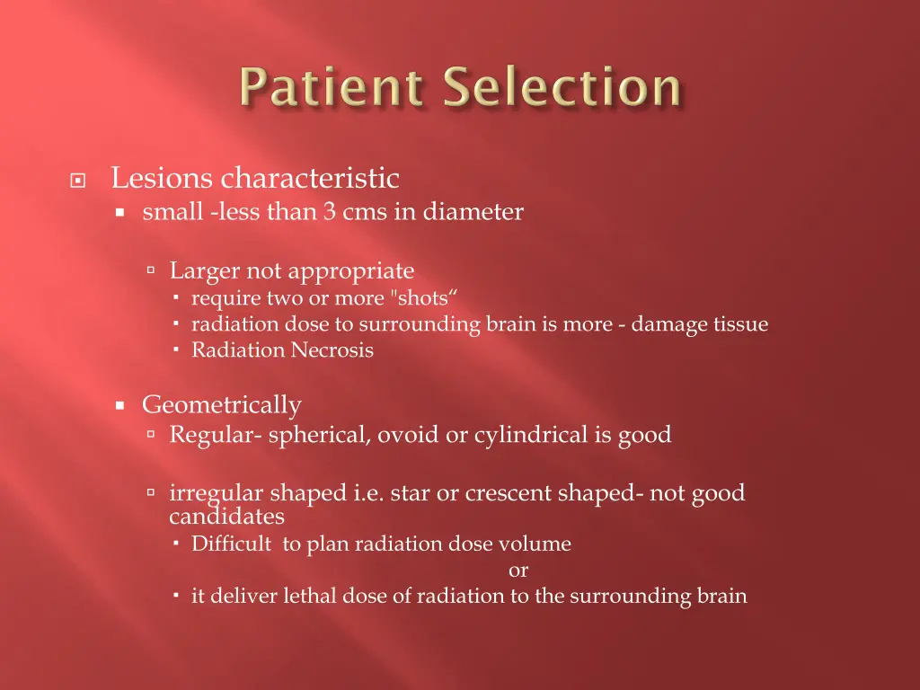 lesions characteristic small less than