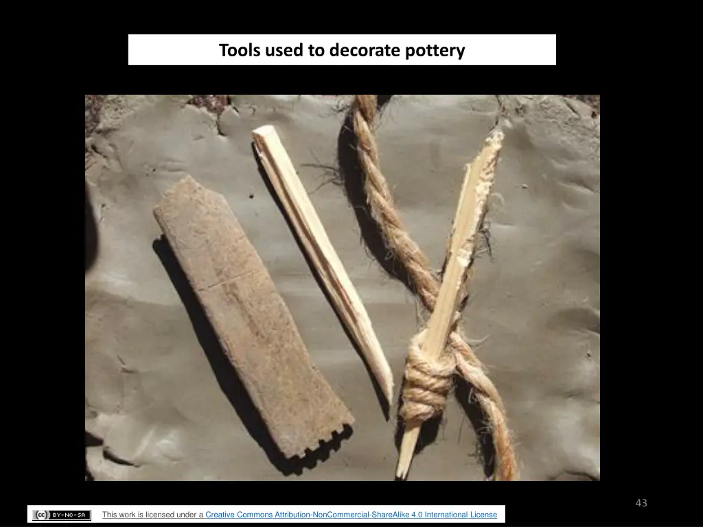 tools used to decorate pottery