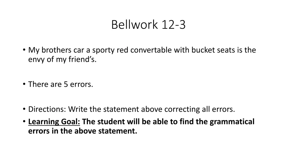 bellwork 12 3