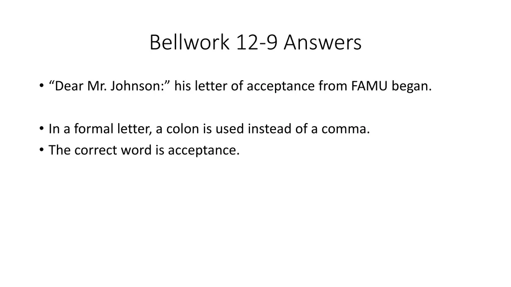 bellwork 12 9 answers