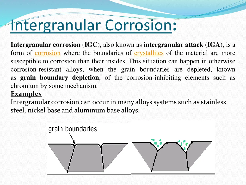 intergranular corrosion