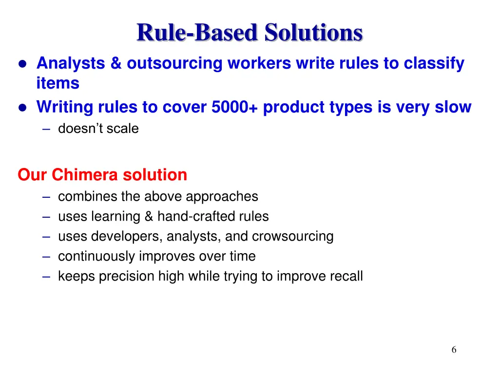 rule based solutions