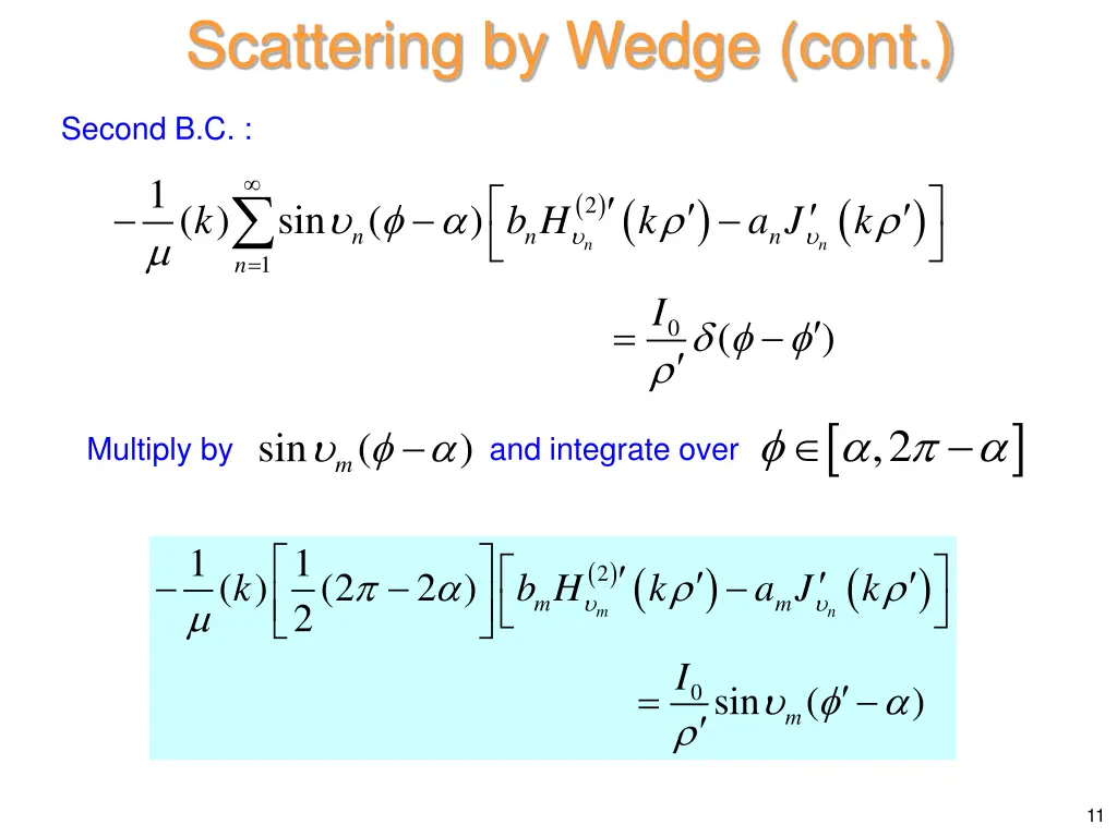 scattering by wedge cont 8