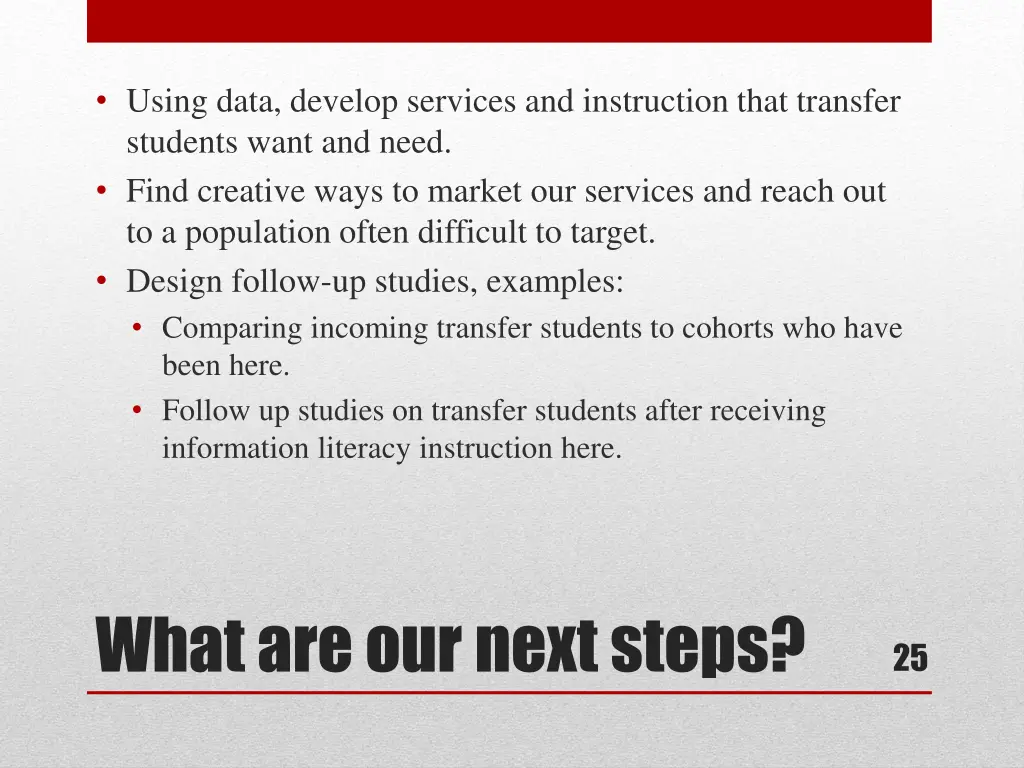 using data develop services and instruction that