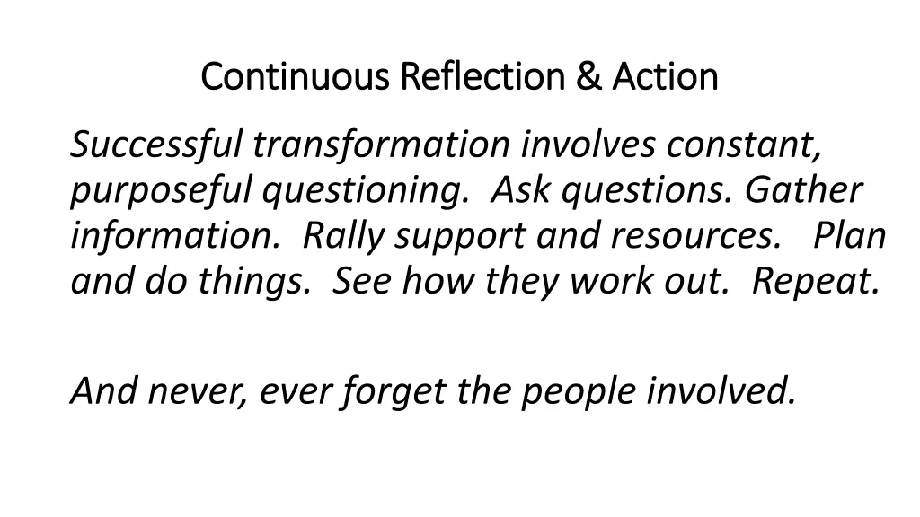 continuous reflection action continuous 1