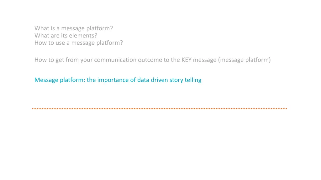 what is a message platform what are its elements 2