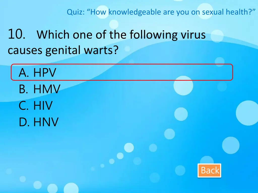 quiz how knowledgeable are you on sexual health 10