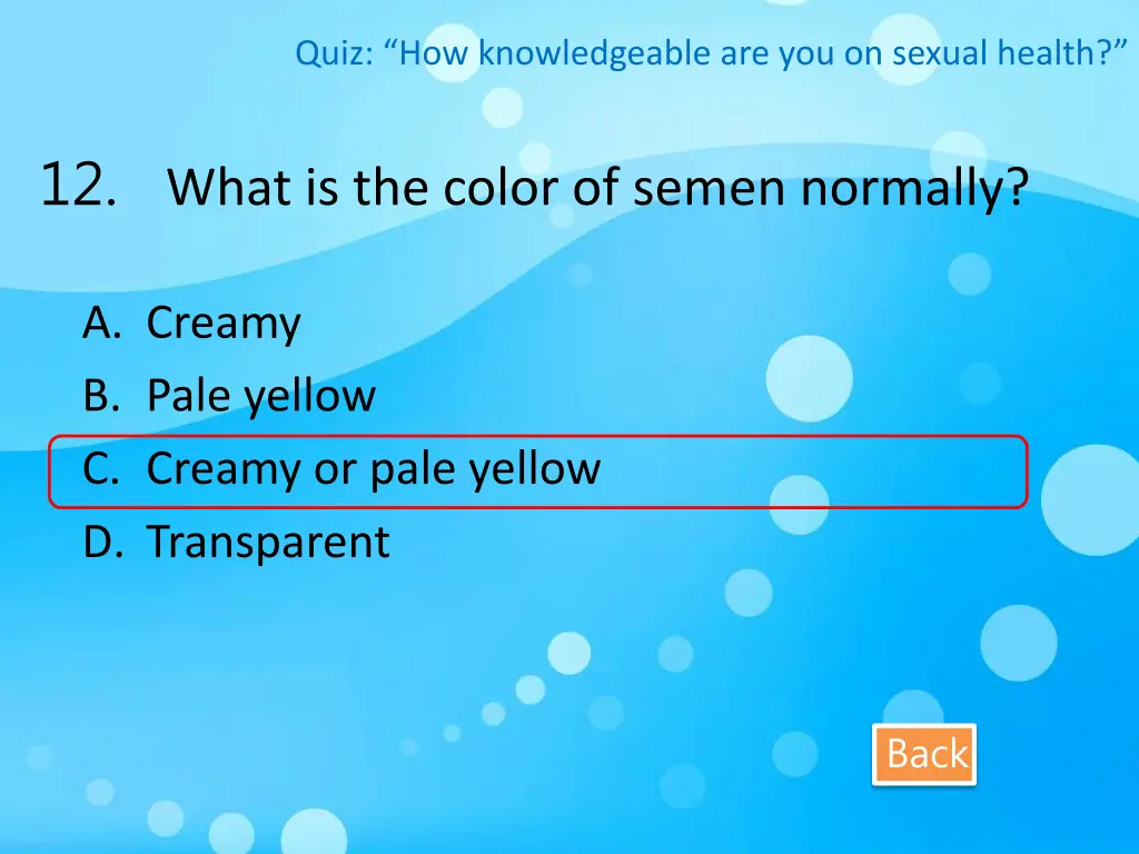 quiz how knowledgeable are you on sexual health 12