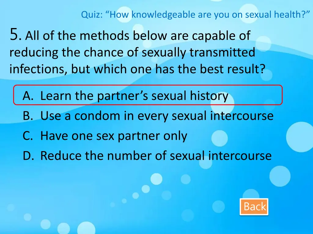 quiz how knowledgeable are you on sexual health 5