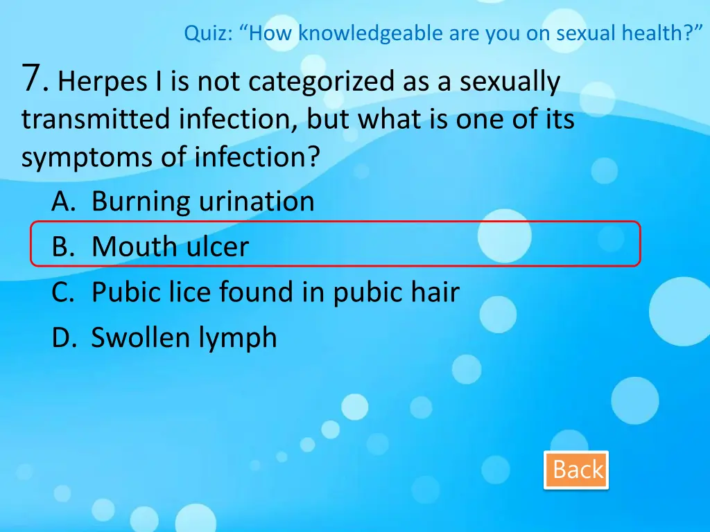 quiz how knowledgeable are you on sexual health 7