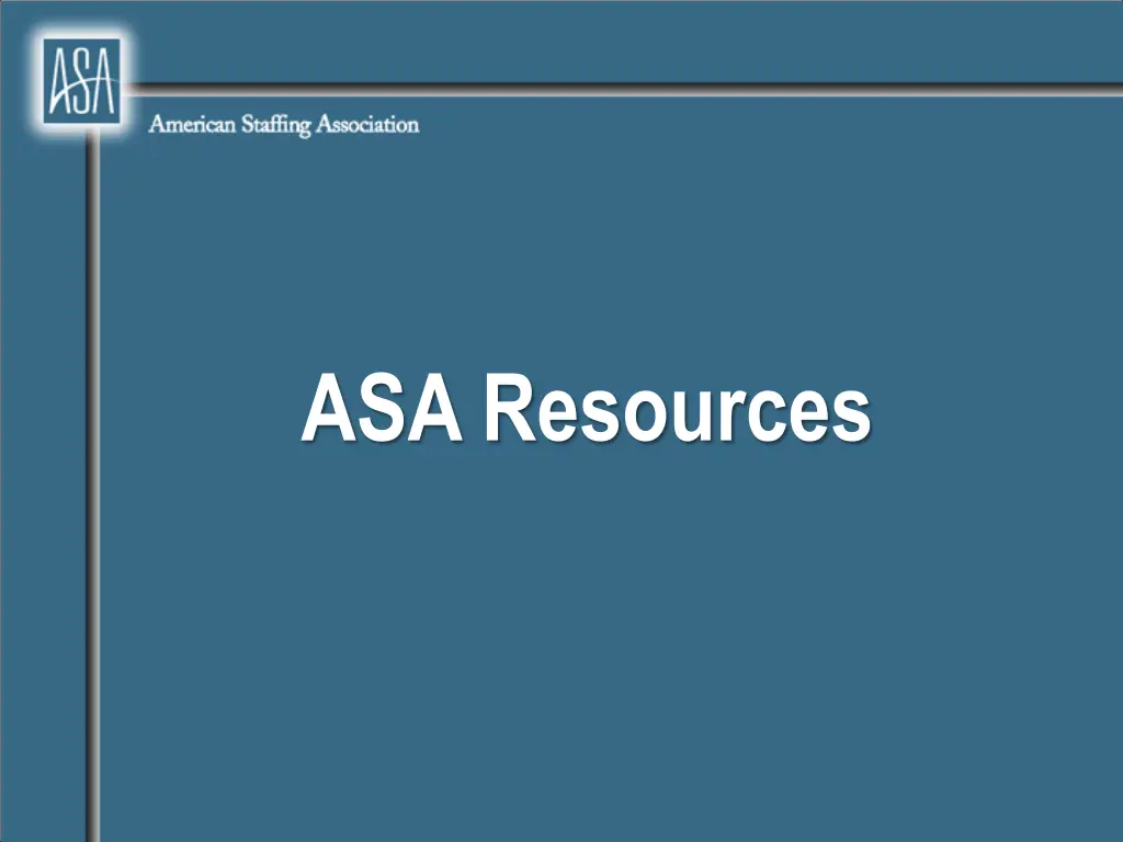 asa resources