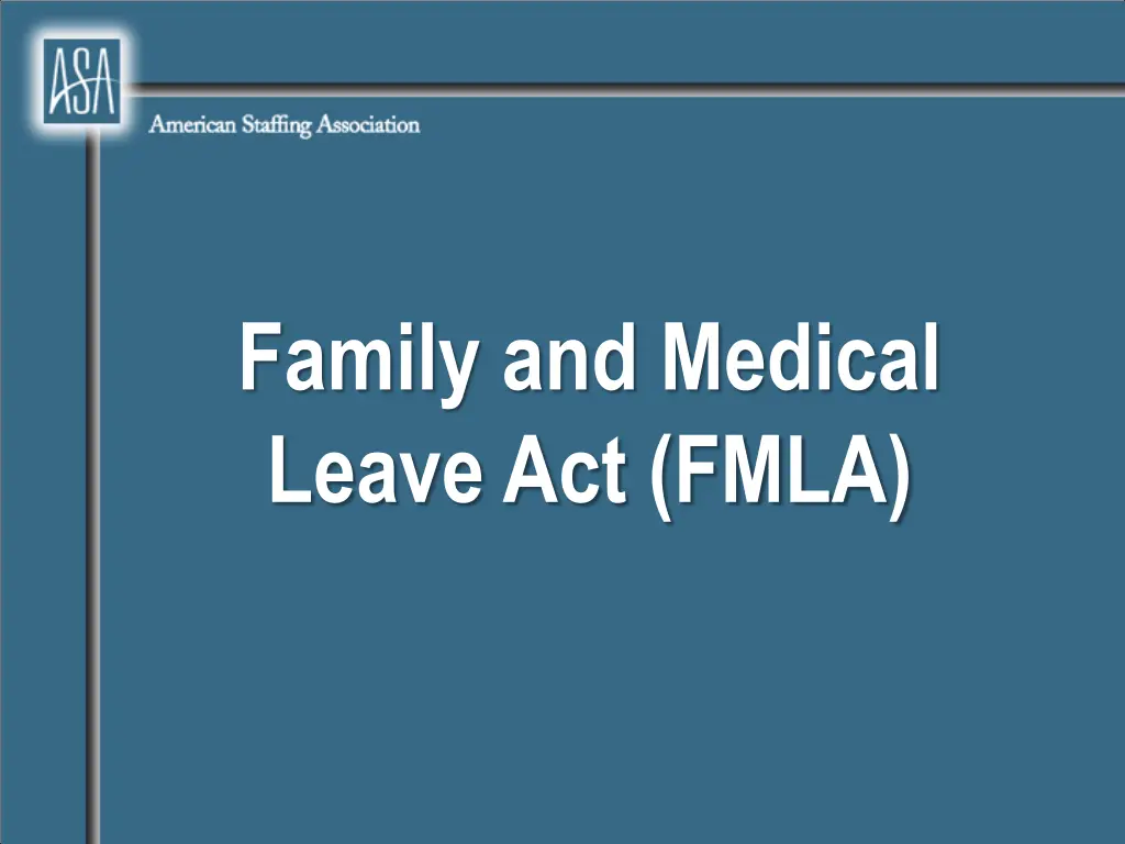 family and medical leave act fmla