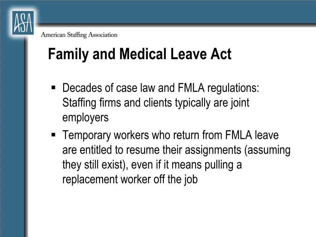 family and medical leave act