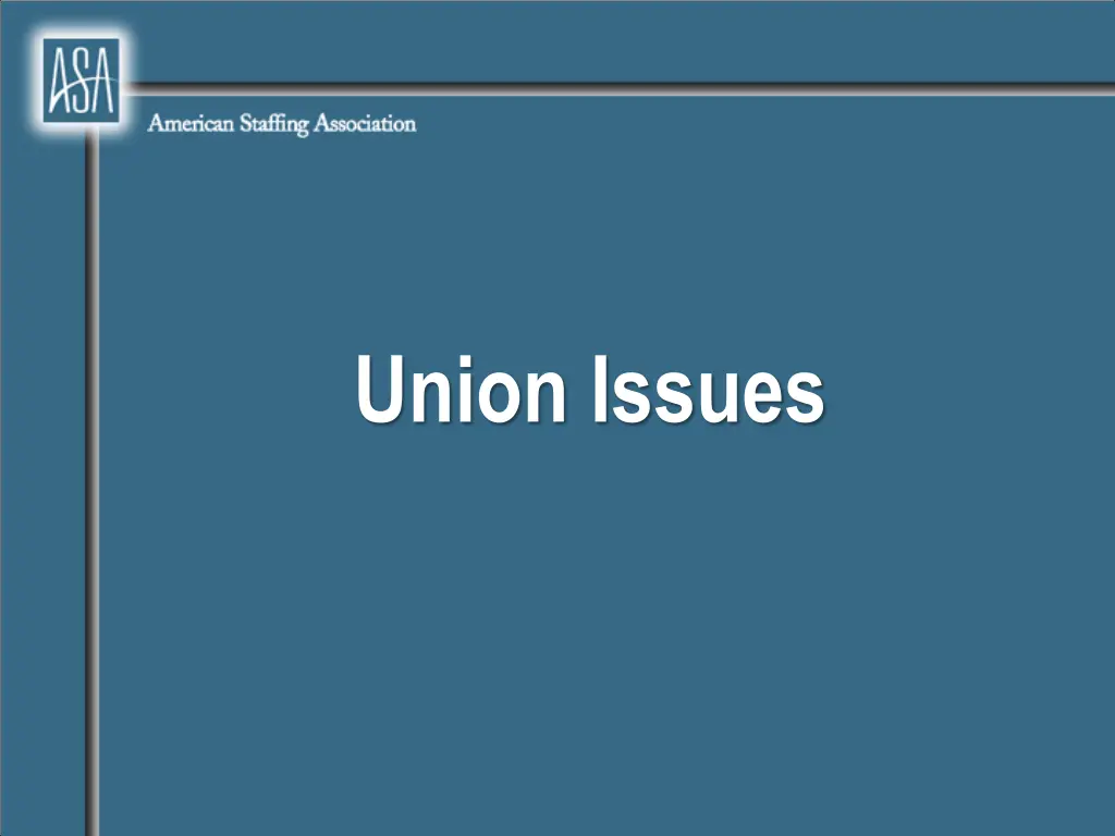 union issues