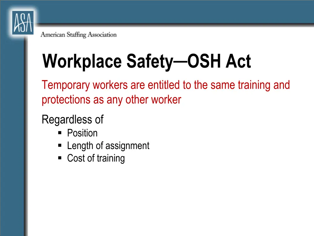 workplace safety osh act temporary workers