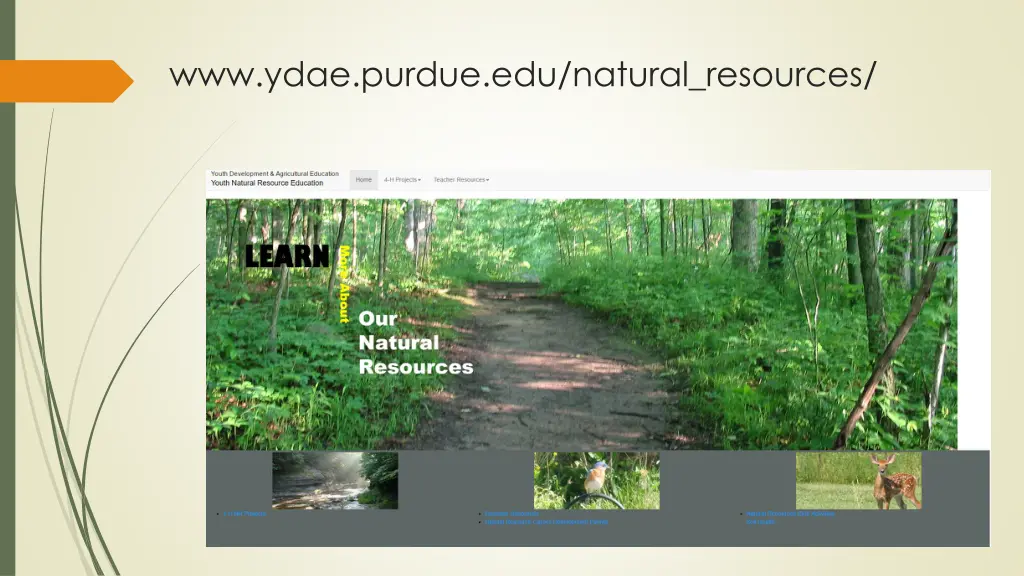 www ydae purdue edu natural resources