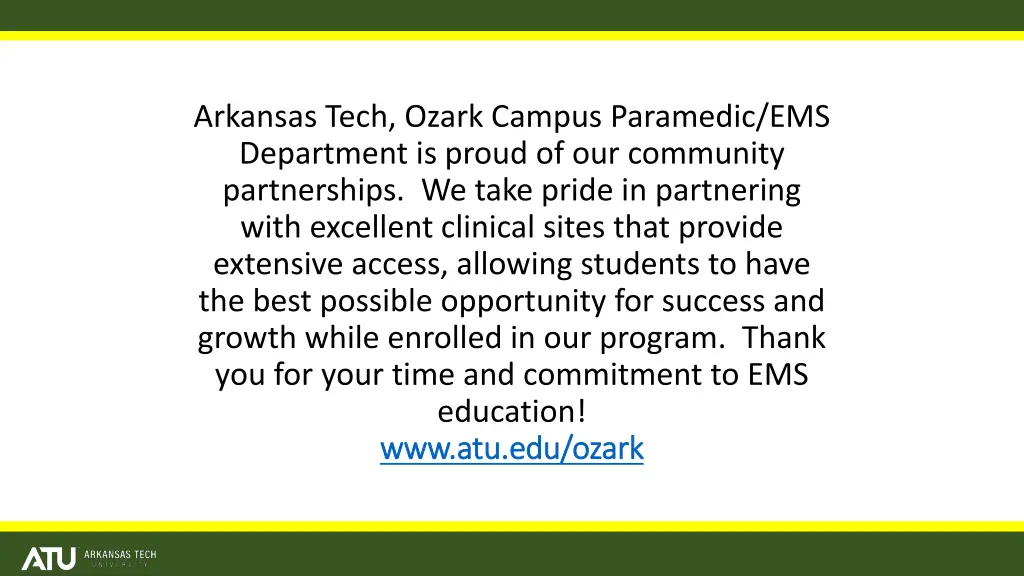 arkansas tech ozark campus paramedic