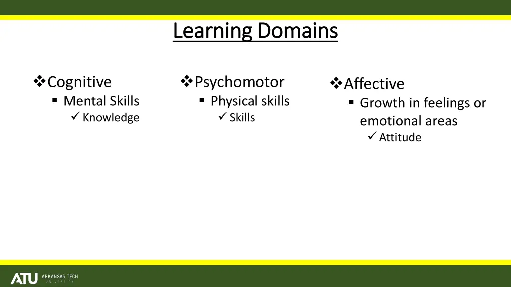 learning domains learning domains