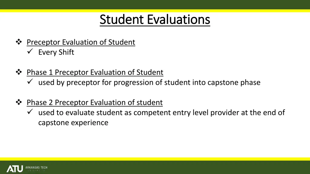 student evaluations student evaluations