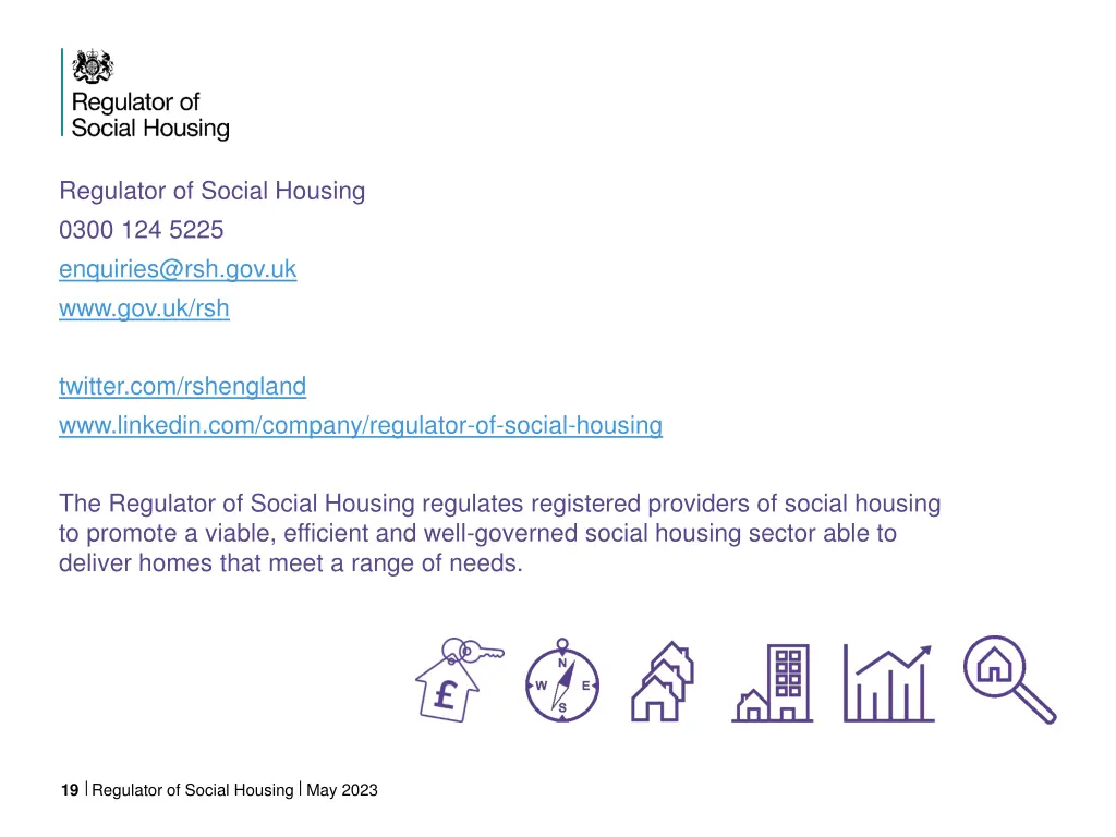 regulator of social housing 0300 124 5225