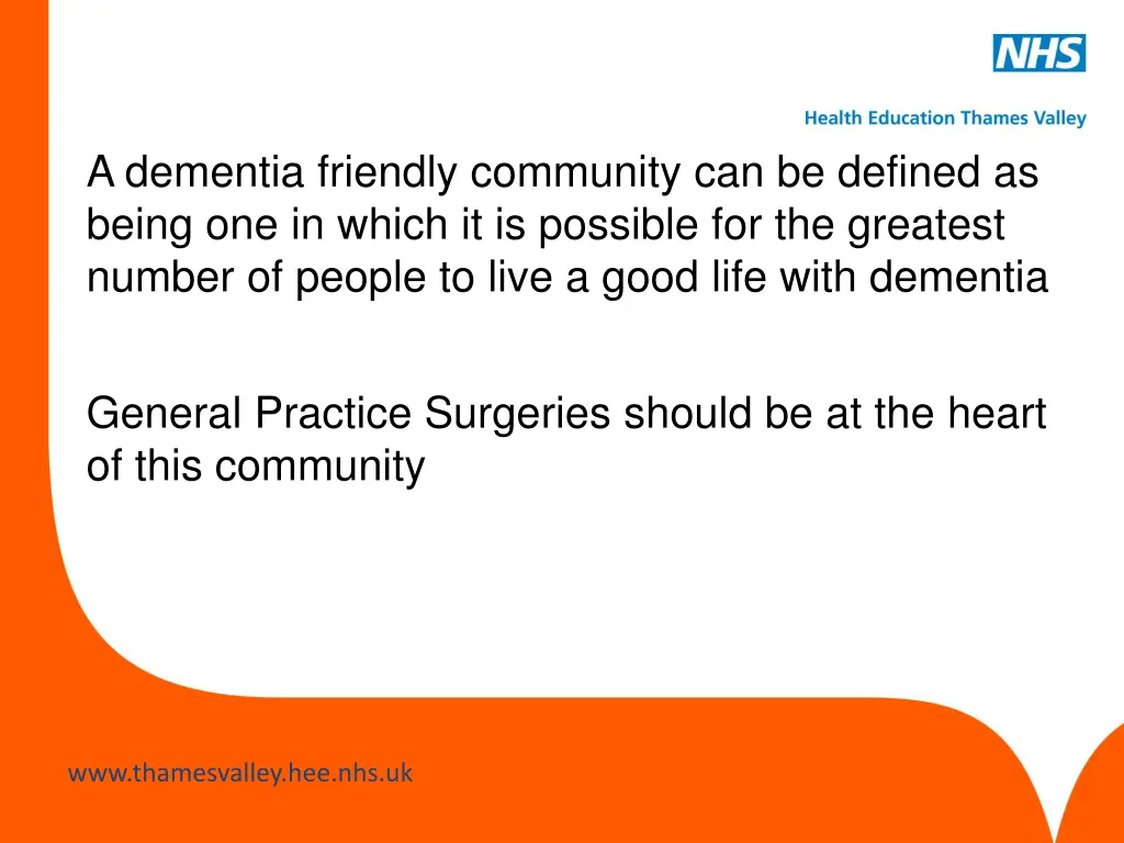 a dementia friendly community can be defined