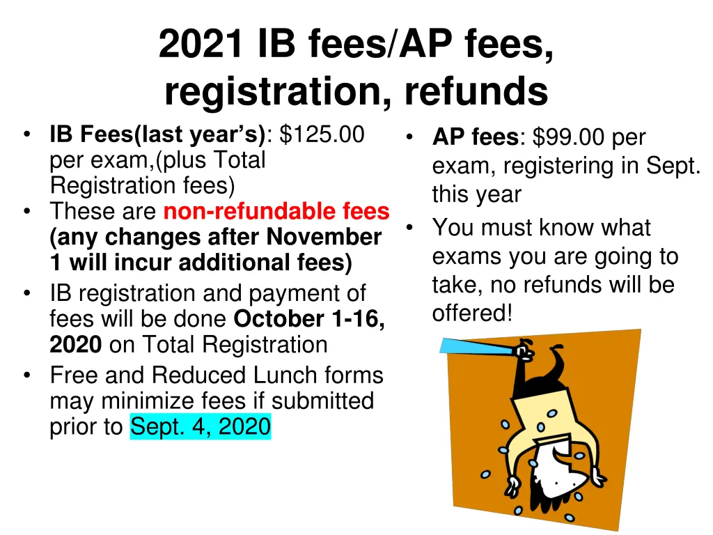 2021 ib fees ap fees registration refunds ib fees