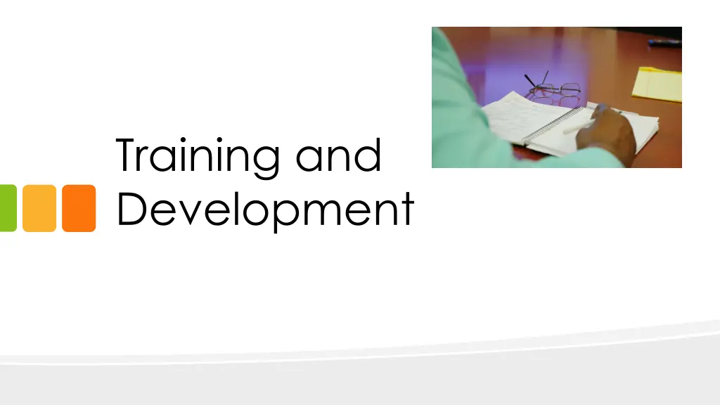 training and development