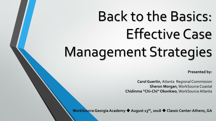 back to the basics effective case management