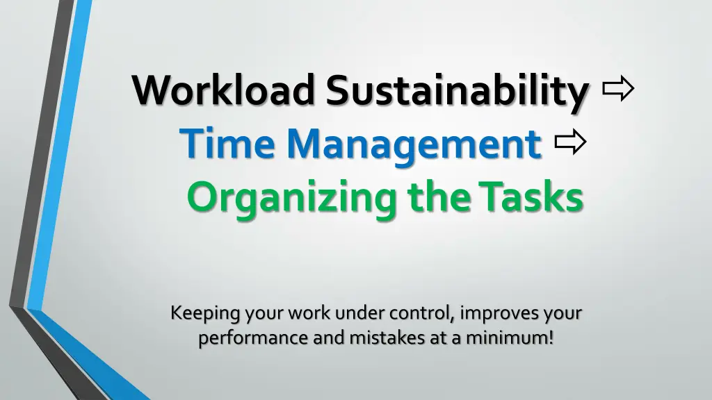 workload sustainability time management