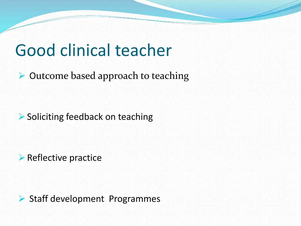 good clinical teacher 7