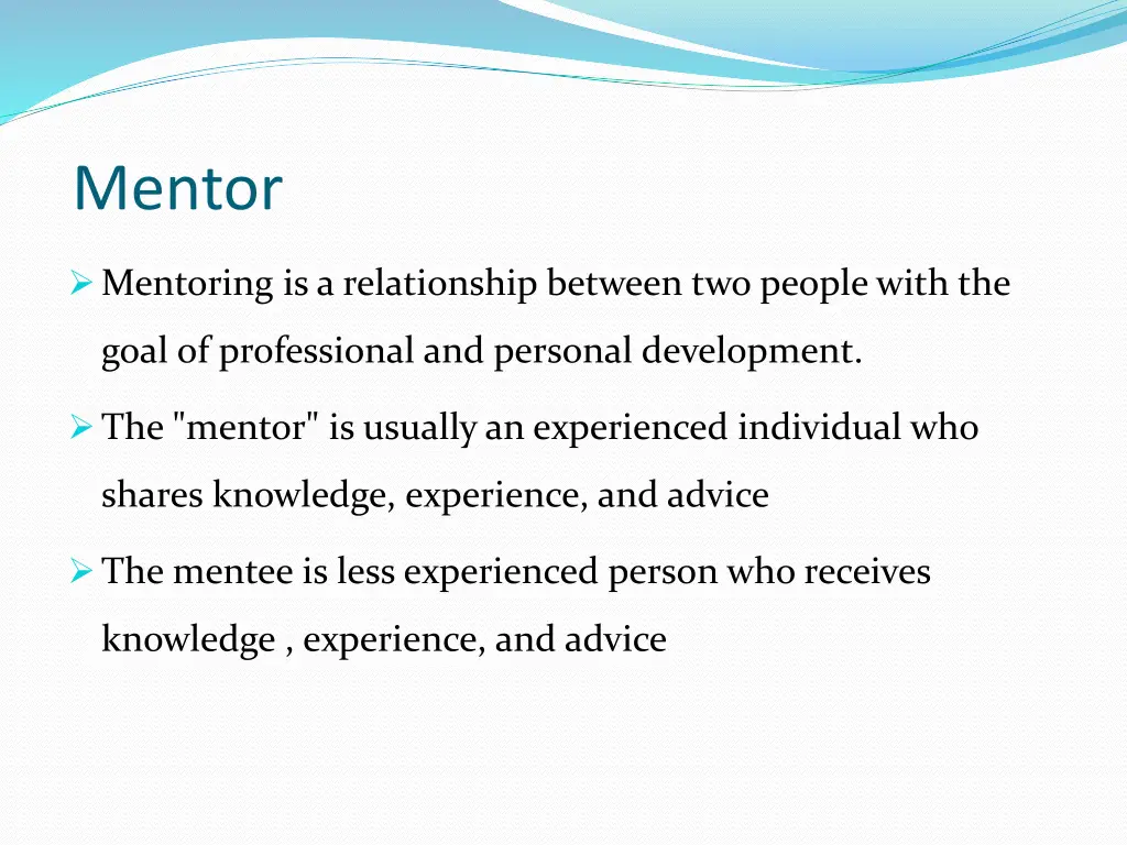 mentor