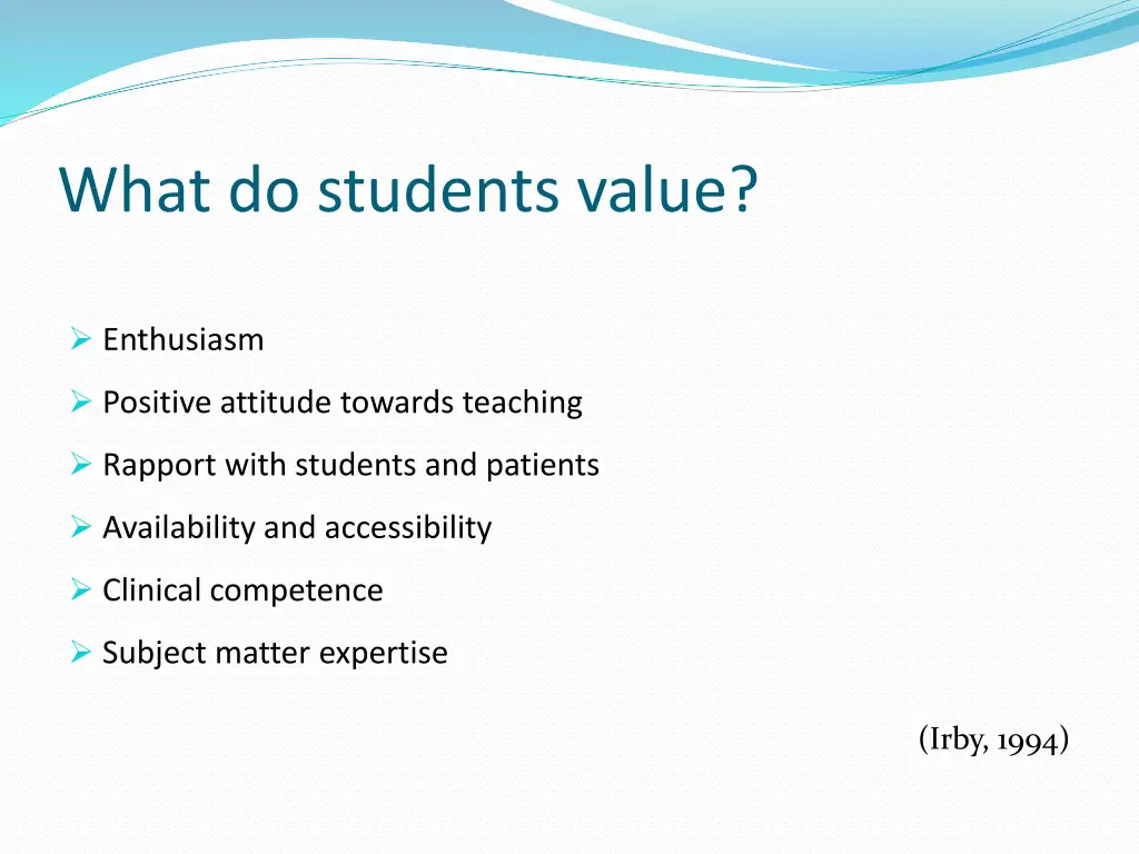 what do students value