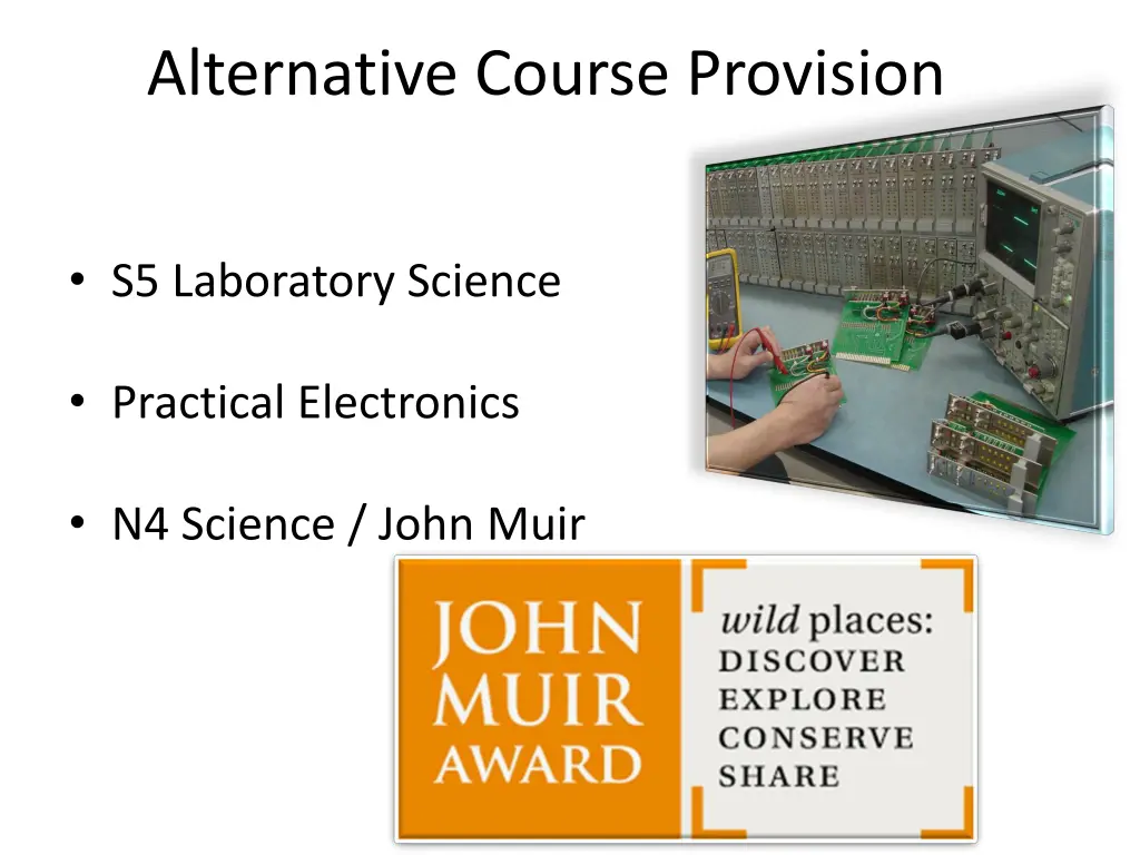 alternative course provision