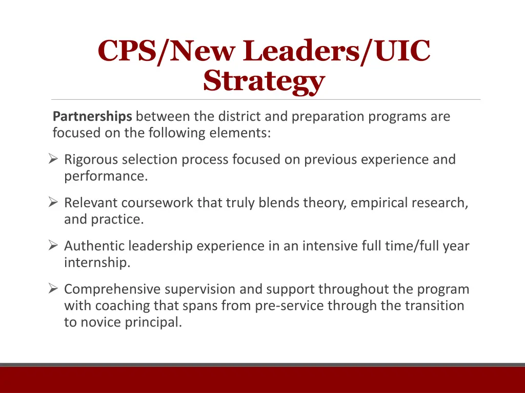 cps new leaders uic strategy