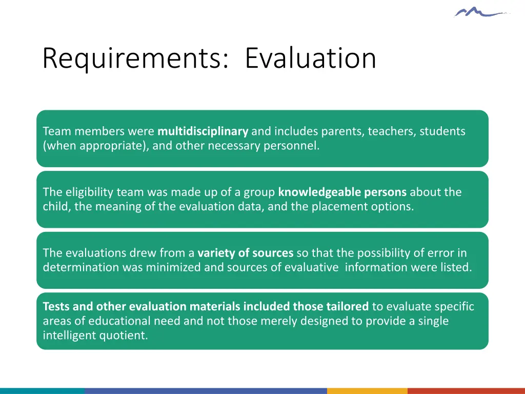 requirements evaluation