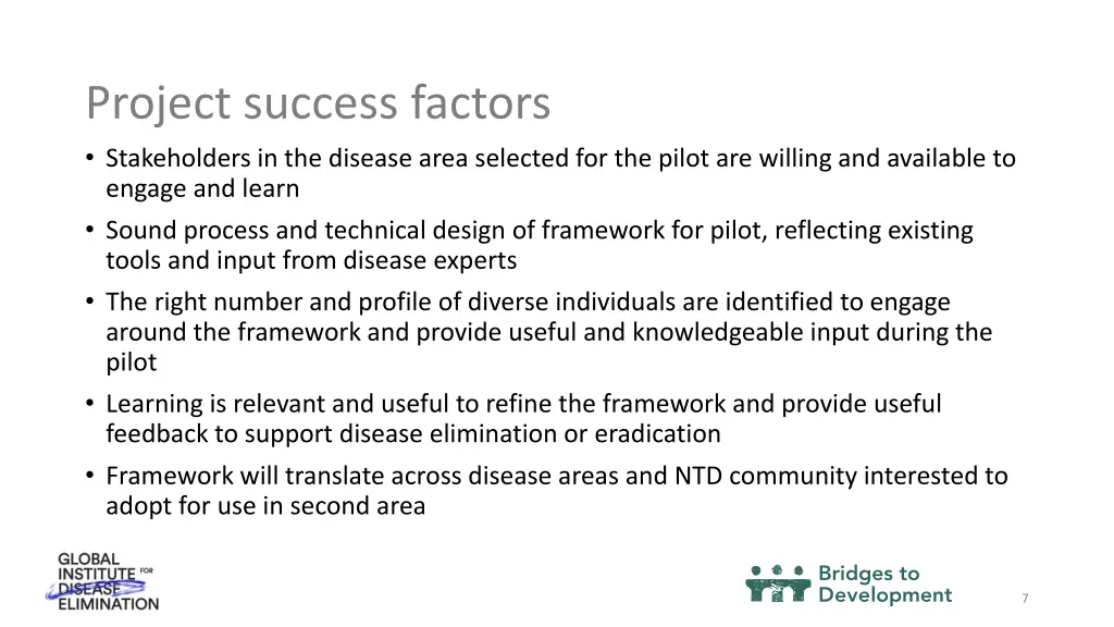 project success factors