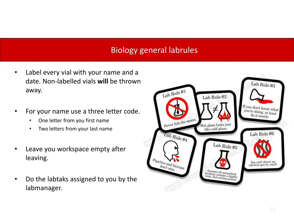 biology general labrules 1