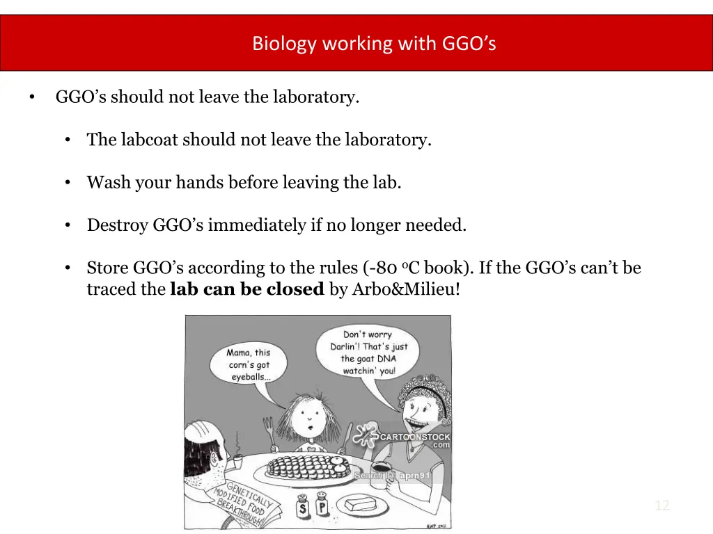 biology working with ggo s