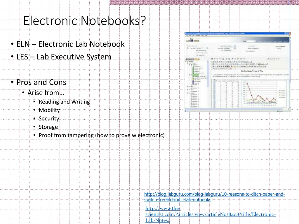 electronic notebooks