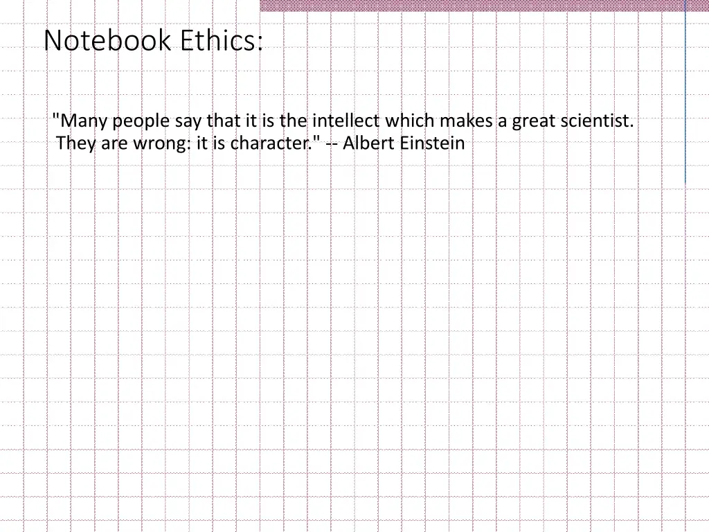 notebook ethics