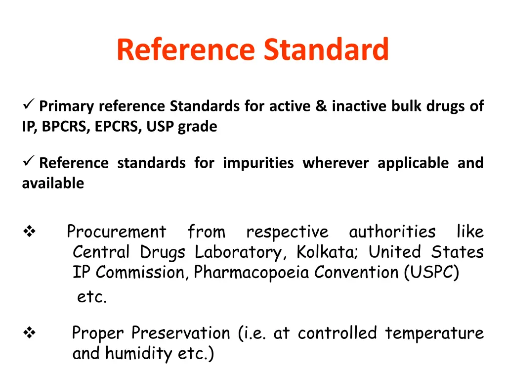 reference standard