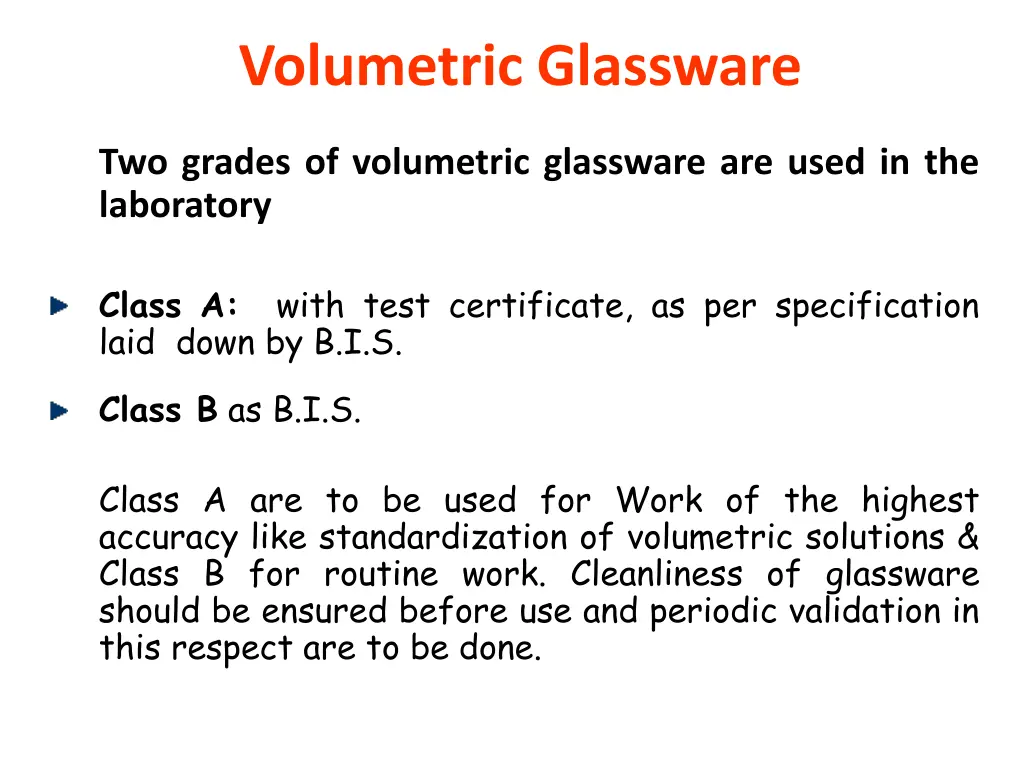 volumetric glassware