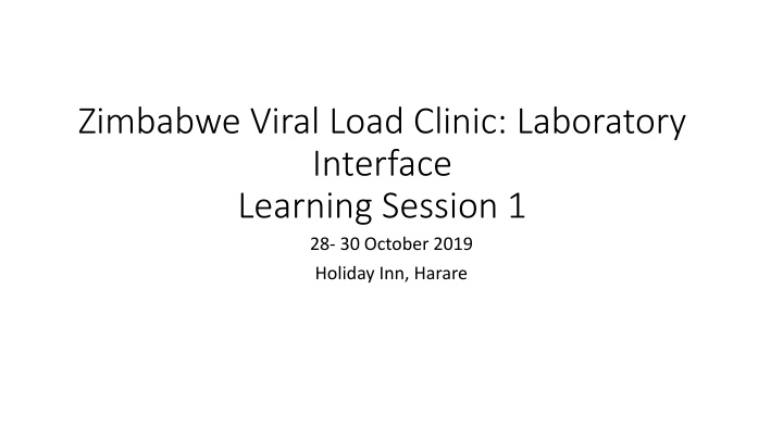 zimbabwe viral load clinic laboratory interface