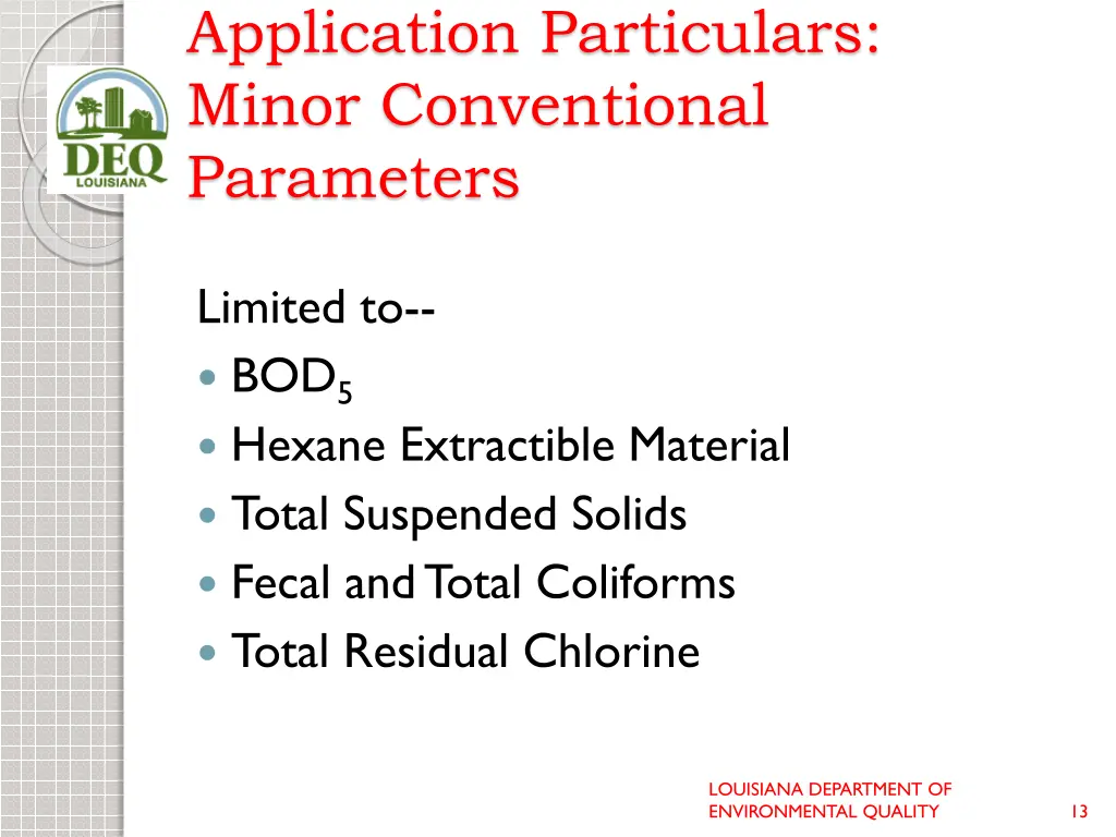 application particulars minor conventional