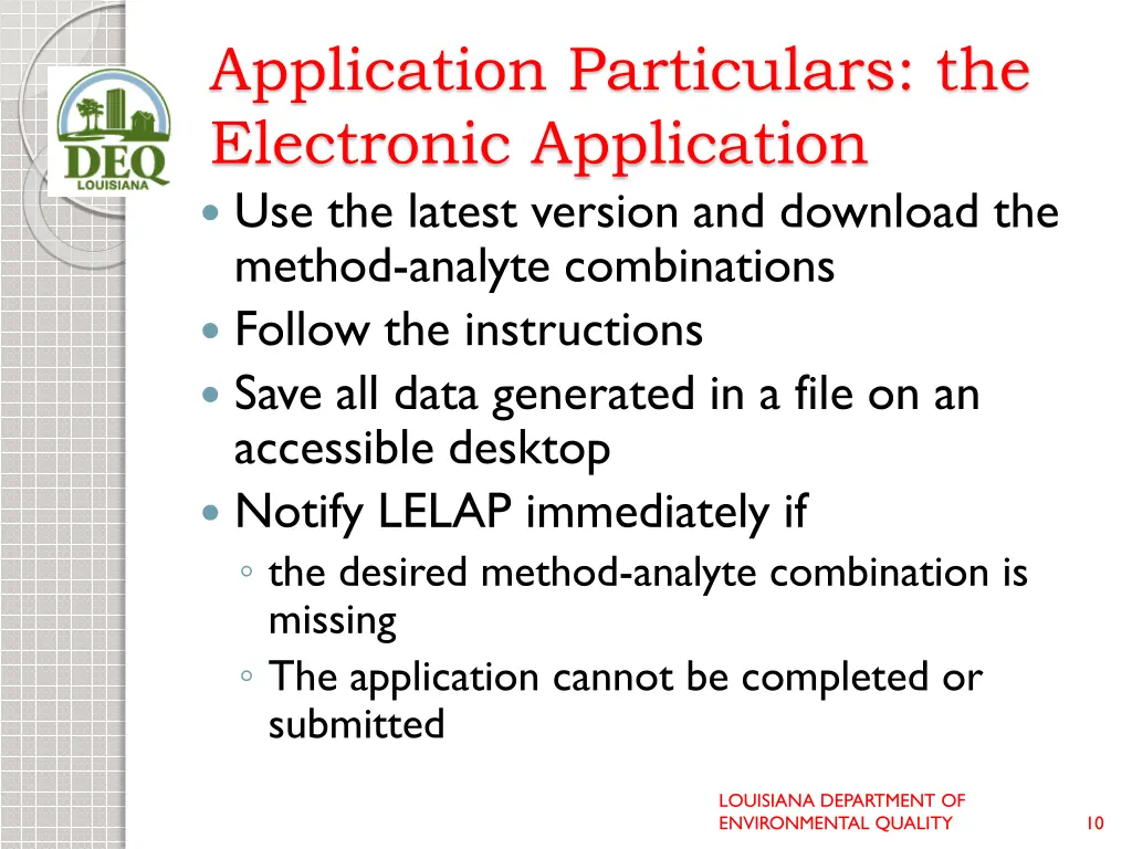 application particulars the electronic