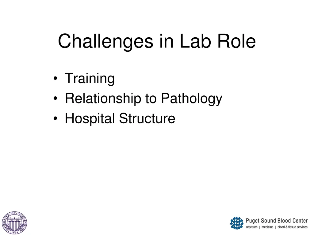 challenges in lab role