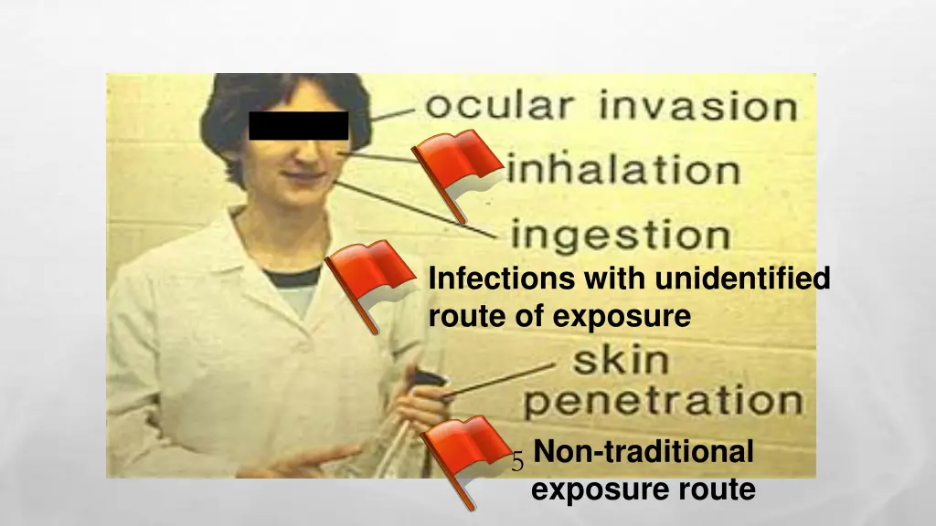 infections with unidentified route of exposure