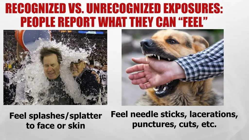 recognized vs unrecognized exposures people