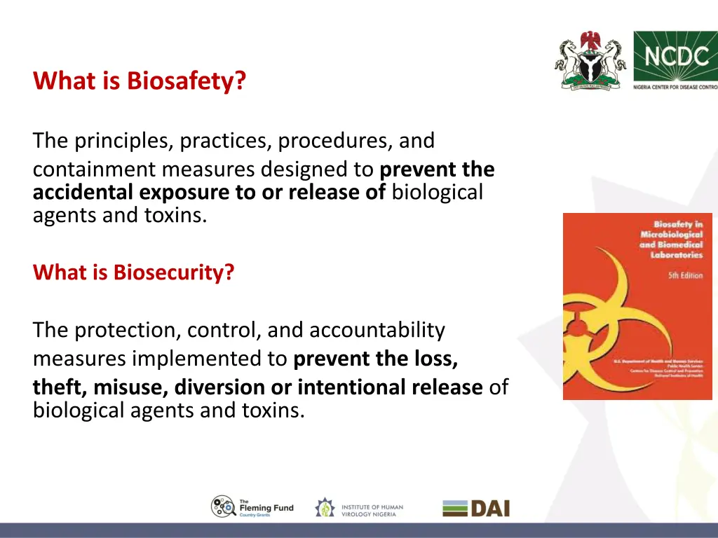 what is biosafety