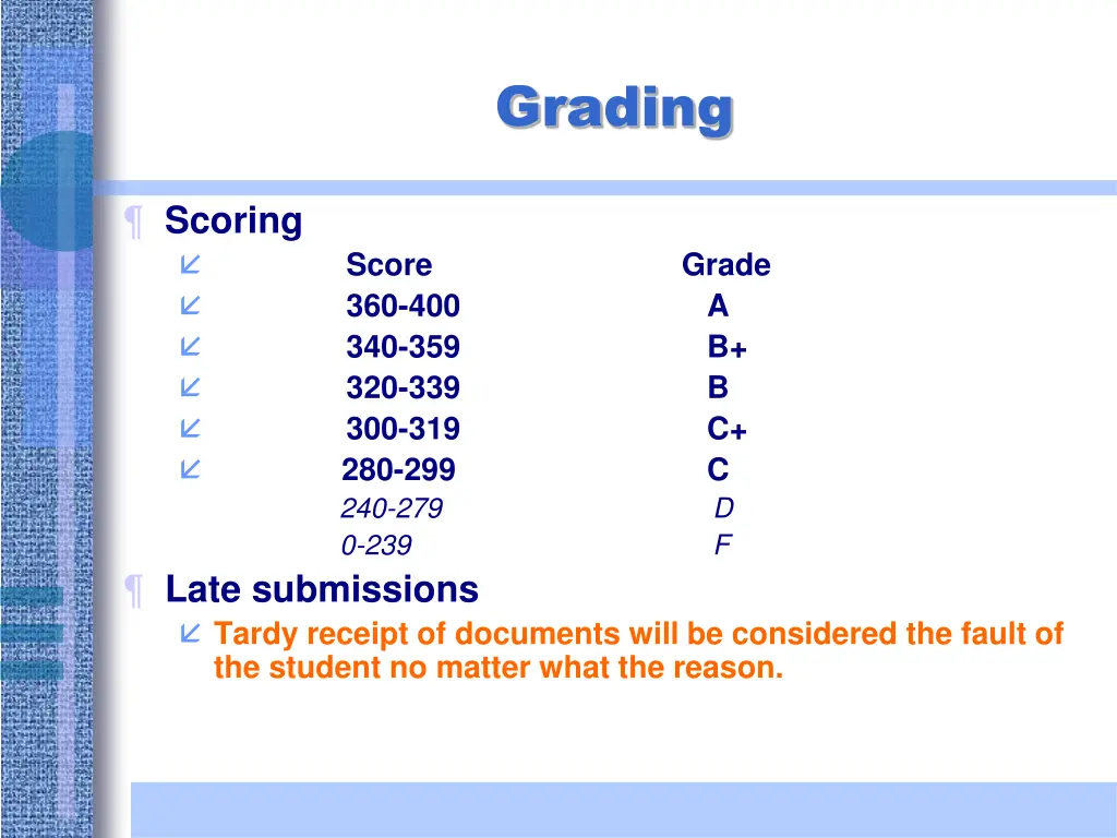 grading 1